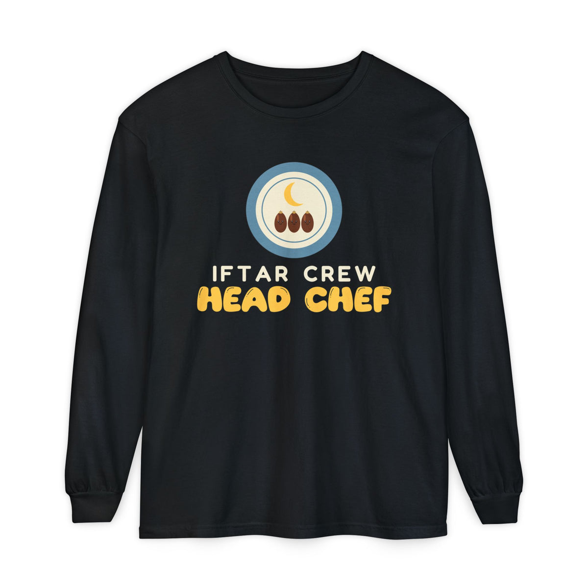 Iftar Crew: Head Chef Long Sleeve Shirt | Crew Head Chef Ramadan Family Cooking Mom Dad | AdabStars Islamic Apparel