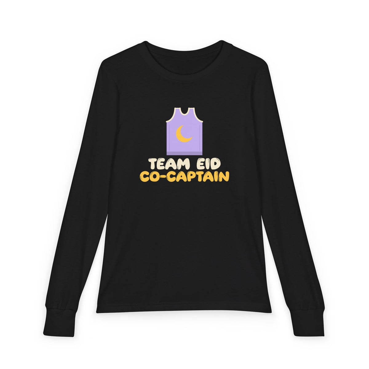 Team Eid Co-Captain Kids Long Sleeve Shirt | -Captain Basketball Siblings Lilac Jersey Set | AdabStars Islamic Kids Apparel