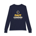 Fast Learner Ramadan Kids Long Sleeve Shirt | Ramadan Kids First Fasting Pun Stopwatch | AdabStars Islamic Kids Apparel