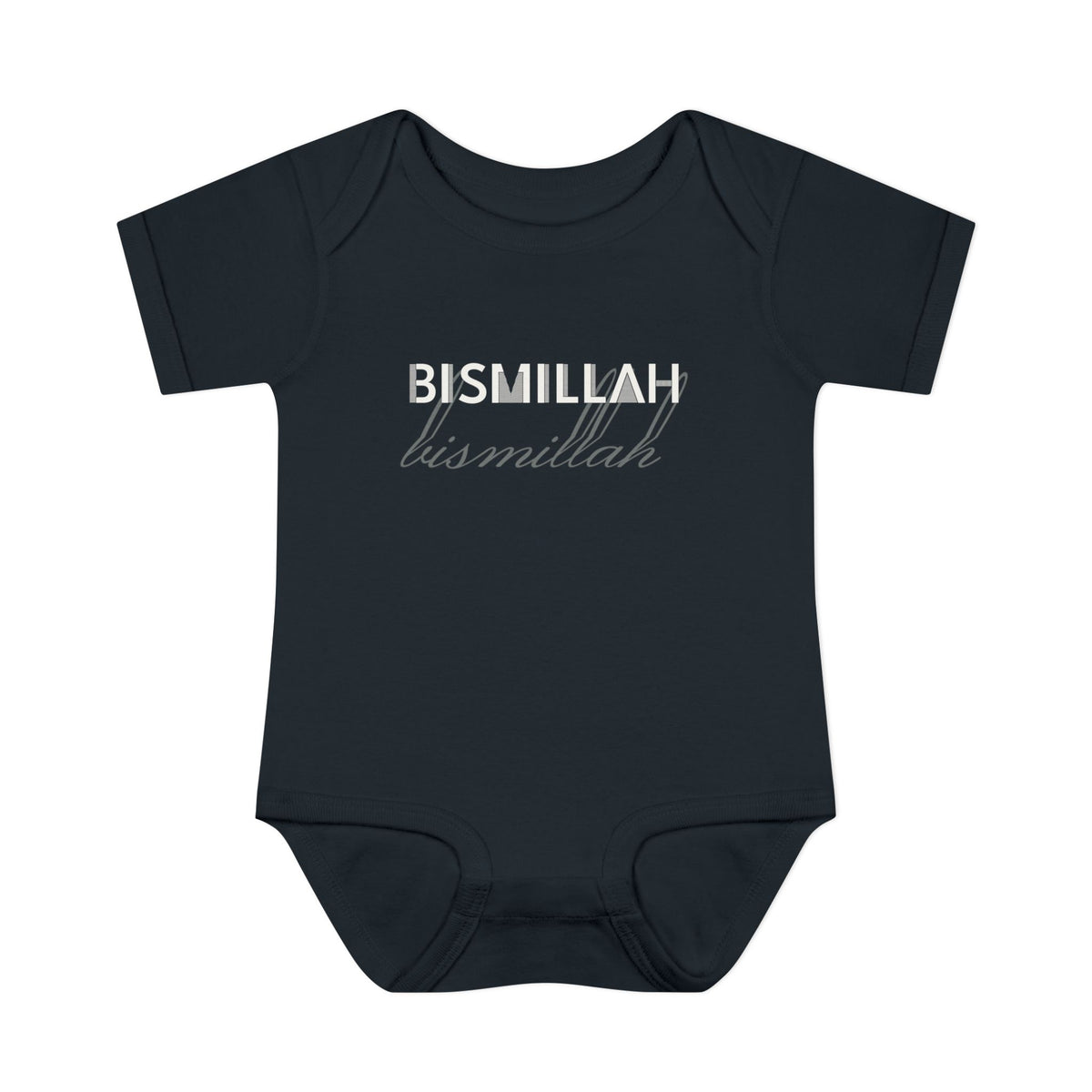 Bismillah Islamic Baby Bodysuit in Black – AdabStars