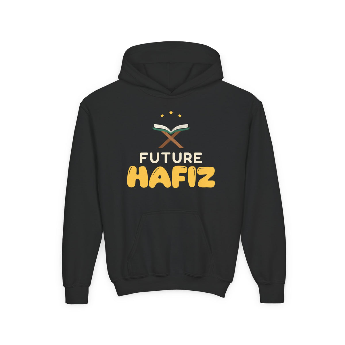 Future Hafiz Islamic Kids Hoodie | Muslim Boys Quran Memorization Book Stand Stars | AdabStars Islamic Kids Apparel