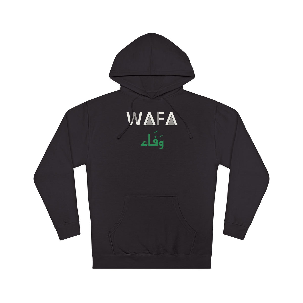 Wafa Dual Language Islamic Hoodie | Arabic Loyalty Minimal Translation | AdabStars Islamic Apparel