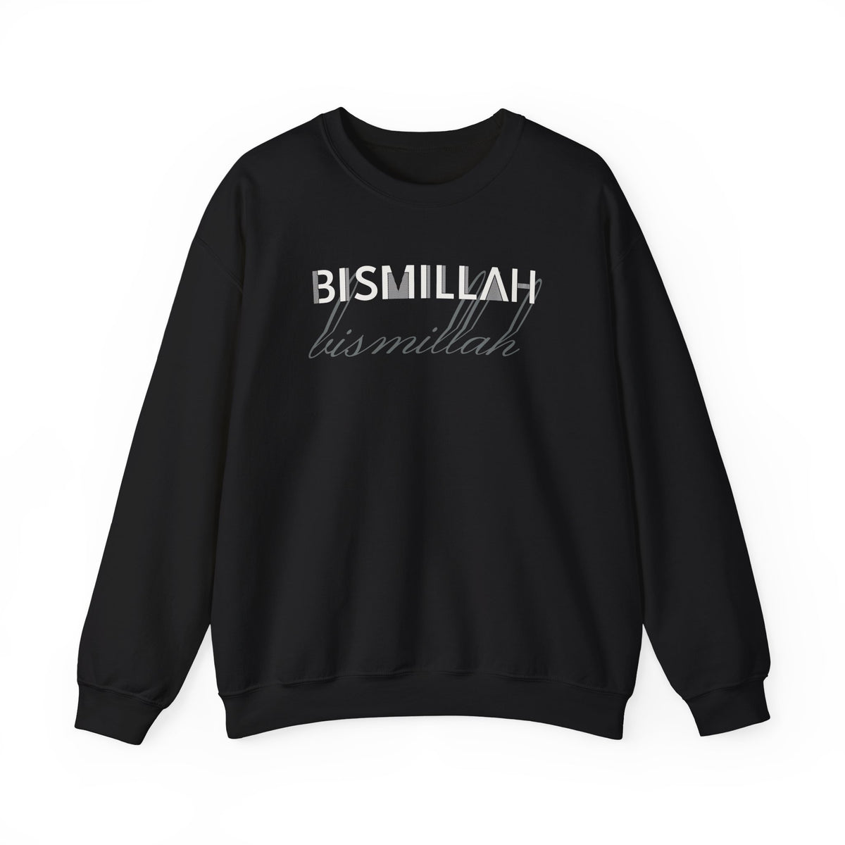 Bismillah Islamic Crewneck Sweatshirt in Black – AdabStars