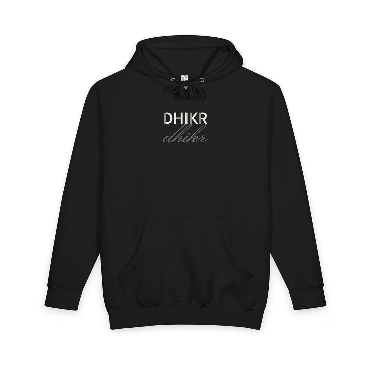Dhikr Premium Heavyweight Hoodie in Black – AdabStars