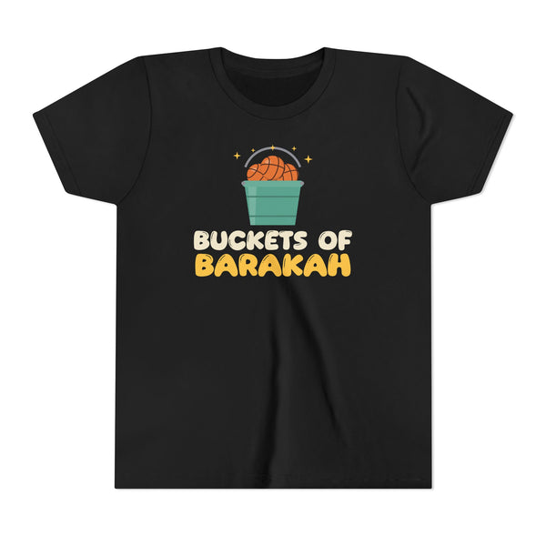 Buckets Of Barakah Kids T-Shirt in Black – AdabStars