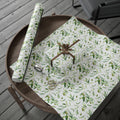 Olive Branch and Leaf  Islamic Gift Wrapping Paper – Watercolor Olive Leaf Design for Eid, Ramadan & Special Occasions back v