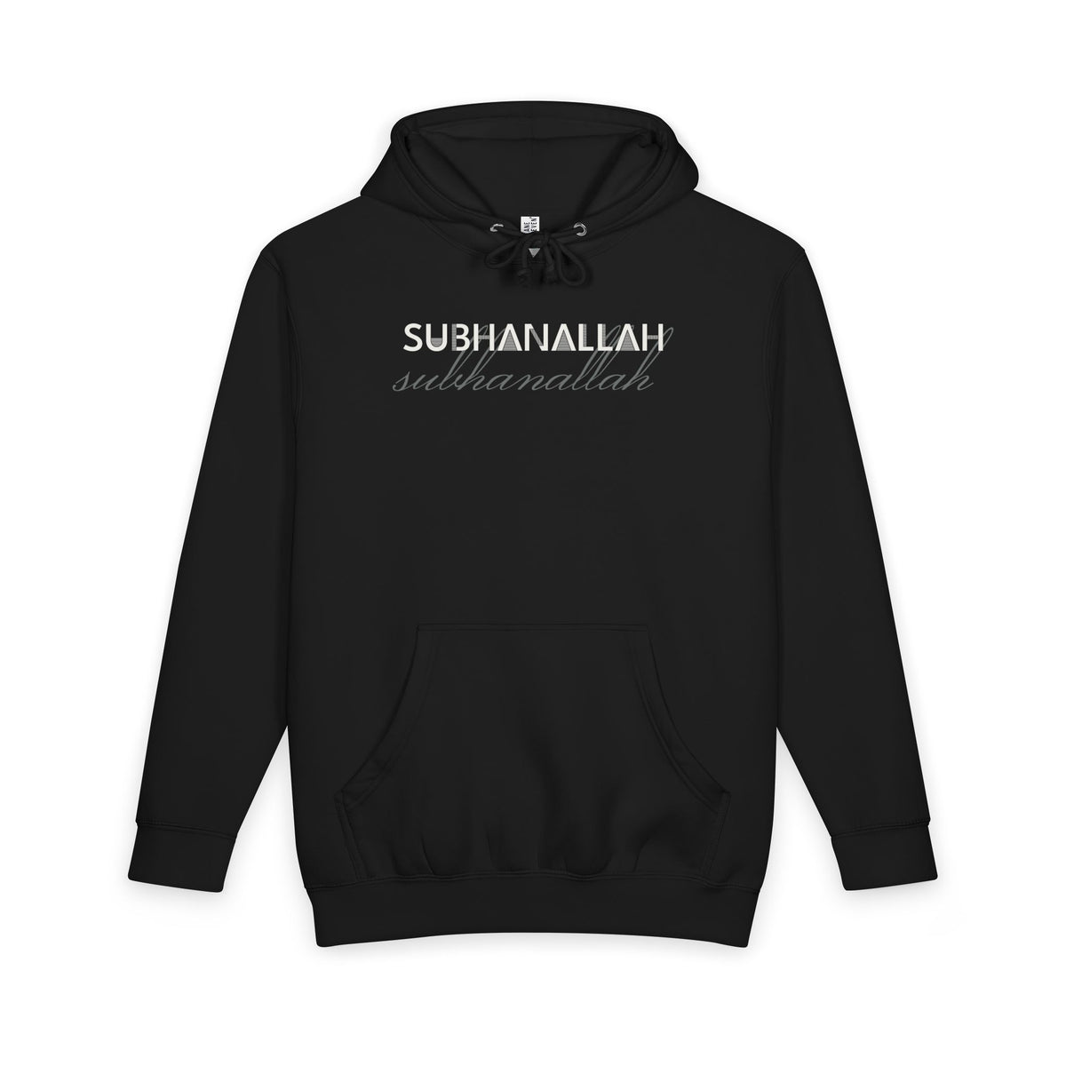 Subhanallah Premium Heavyweight Hoodie in Black – AdabStars
