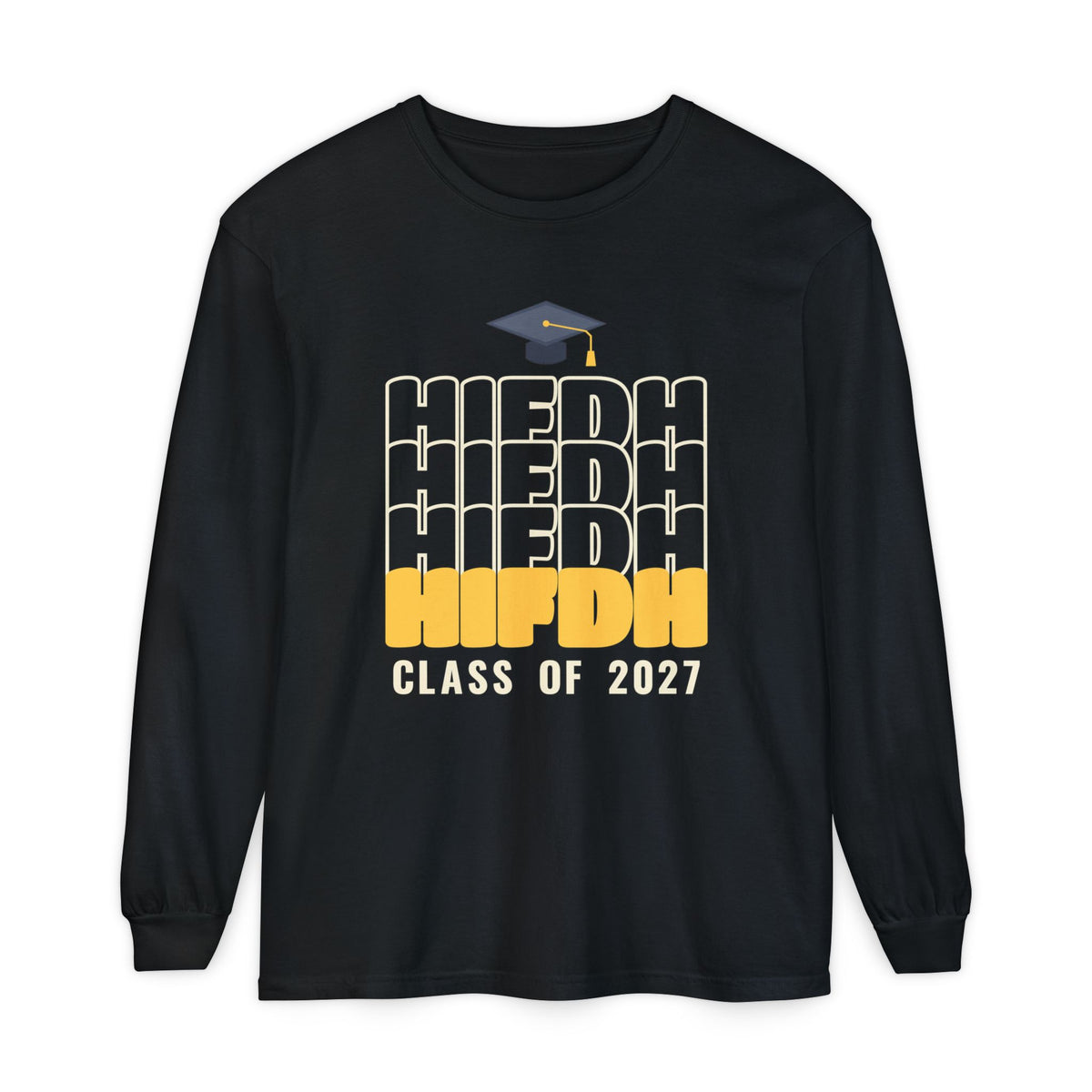 Hifdh Class of 2027 Islamic Heavyweight Long Sleeve Shirt in Black – AdabStars