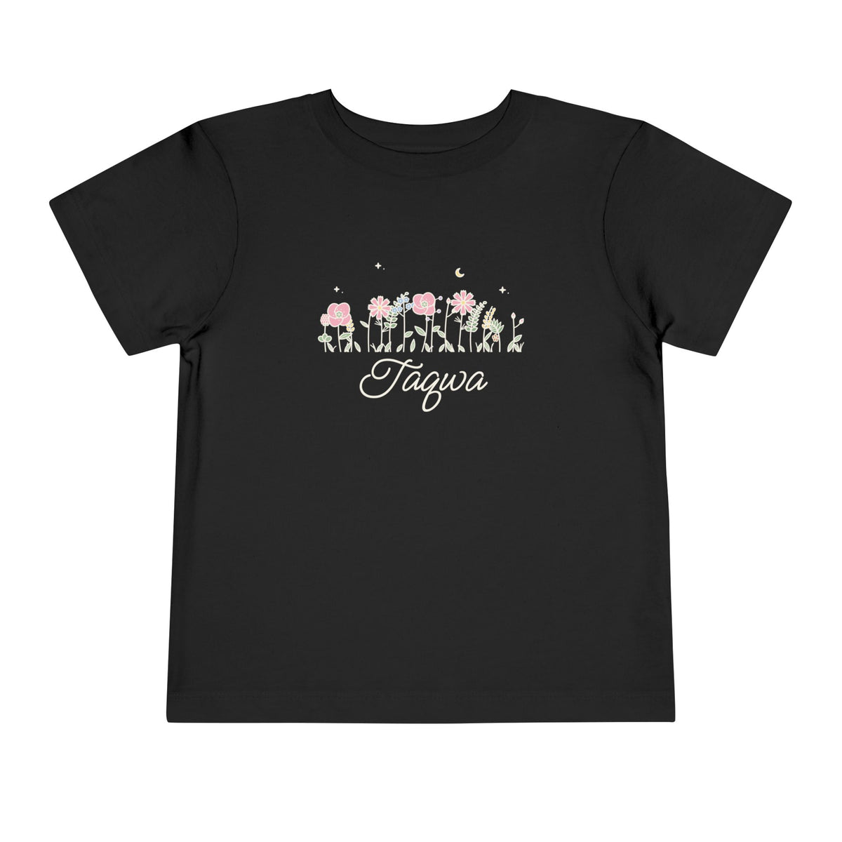 Taqwa Meadow Flowers Toddler T-Shirt in Black – AdabStars