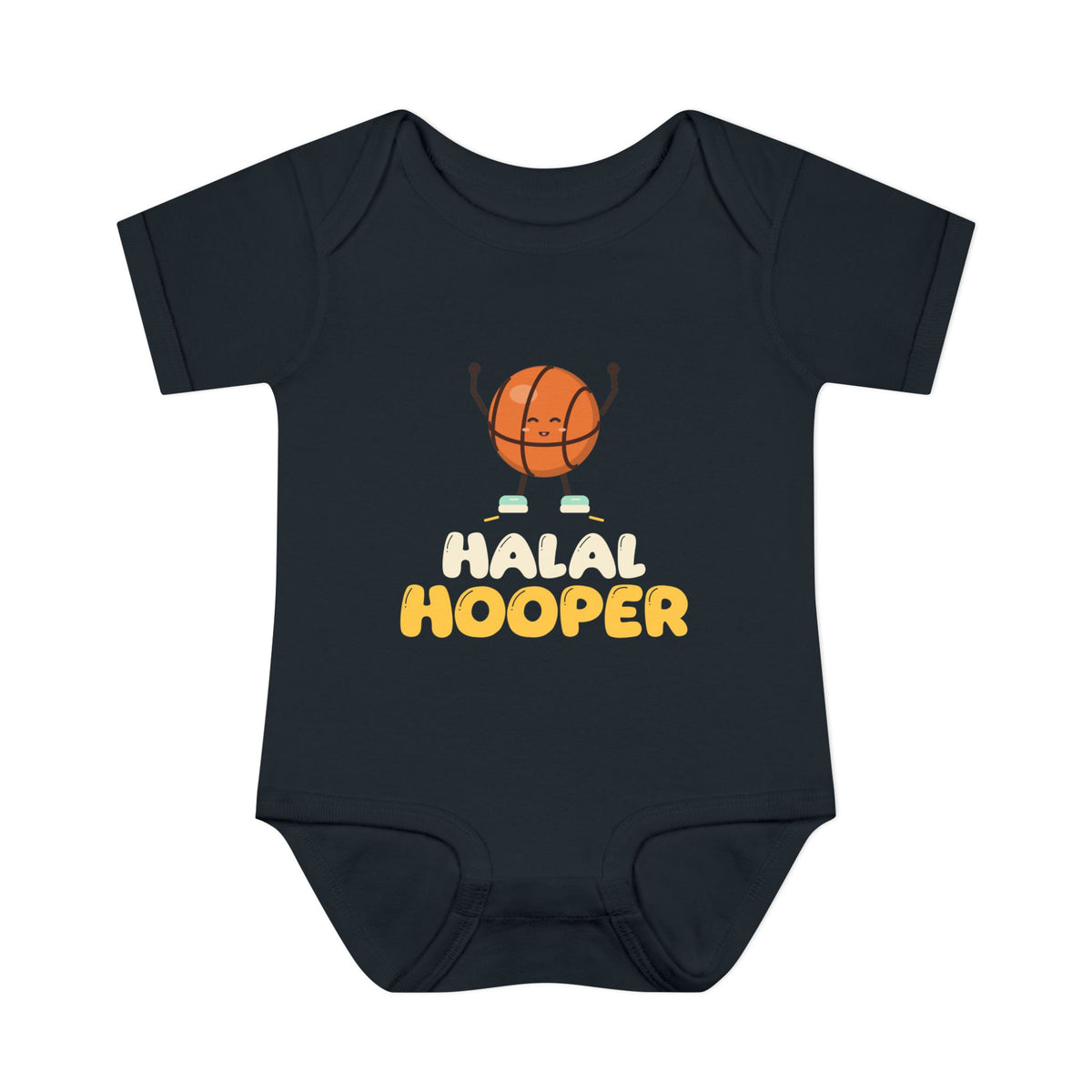 Halal Hooper Muslim Baby Bodysuit in Black – AdabStars