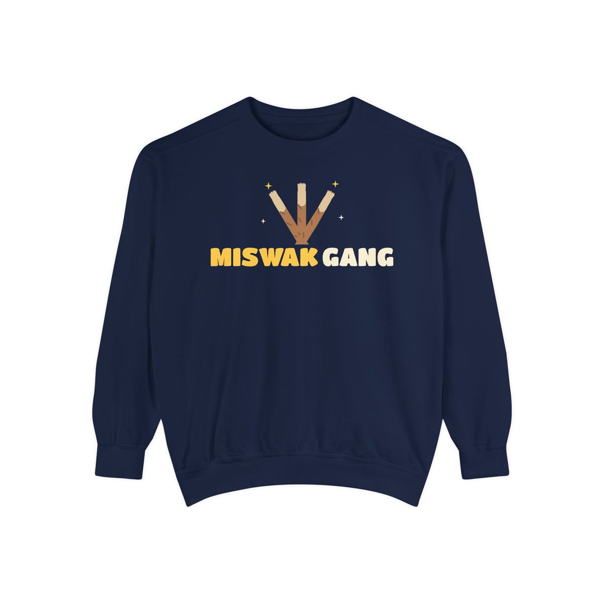 Miswak Gang Islamic Premium Sweatshirt in True Navy – AdabStars