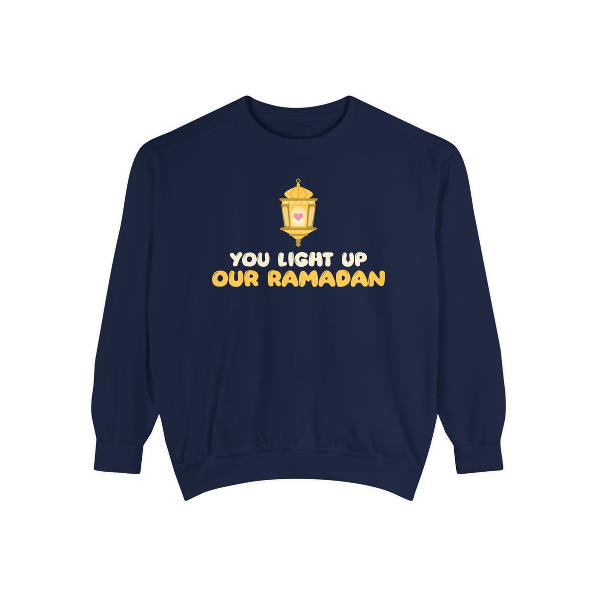You Light Up Our Ramadan Sweatshirt | Kids Lantern Heart Family Love | AdabStars Islamic Kids Apparel