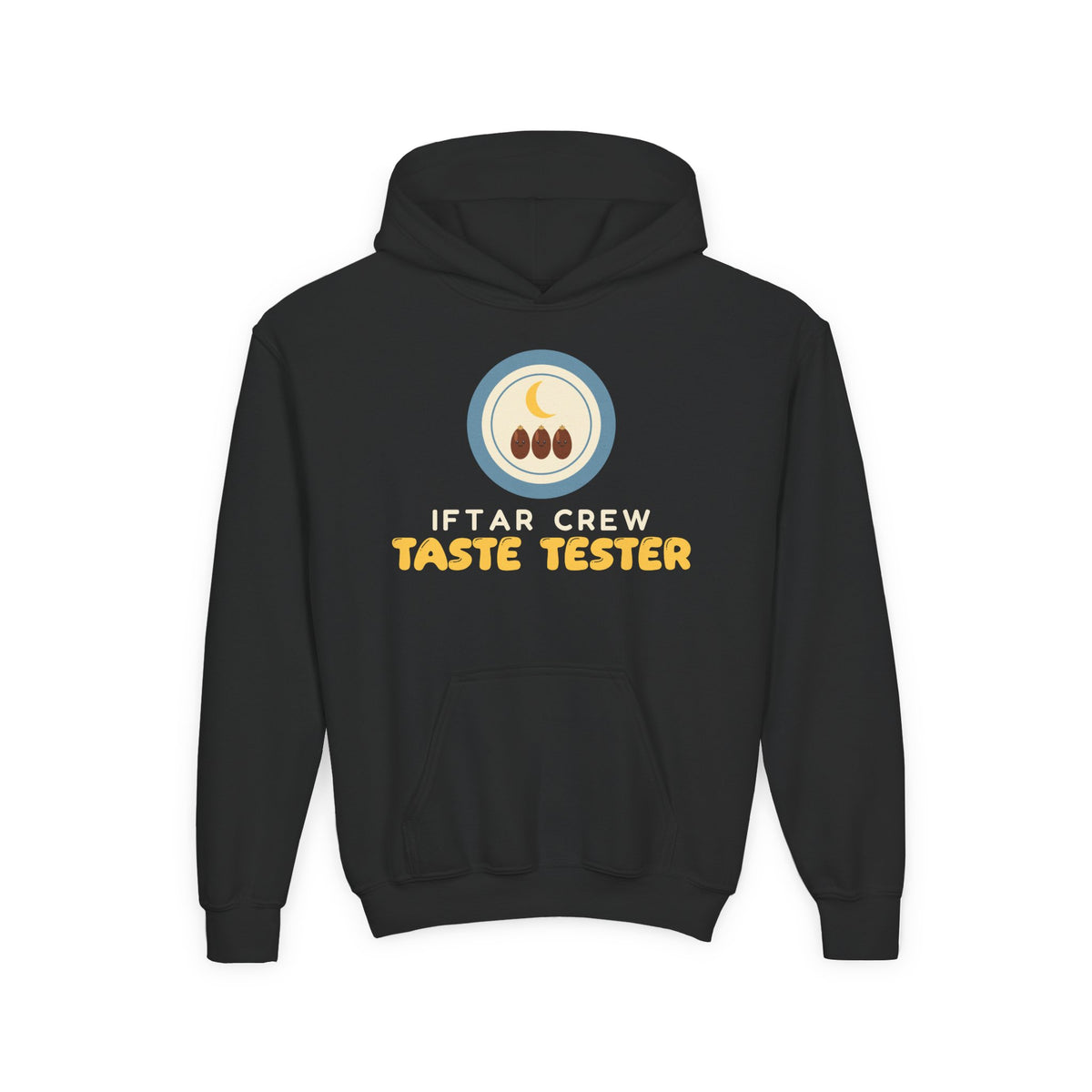 Iftar Crew: Taste Tester Kids Hoodie | Crew Taste Tester Ramadan Kids Family Foodie | AdabStars Islamic Kids Apparel