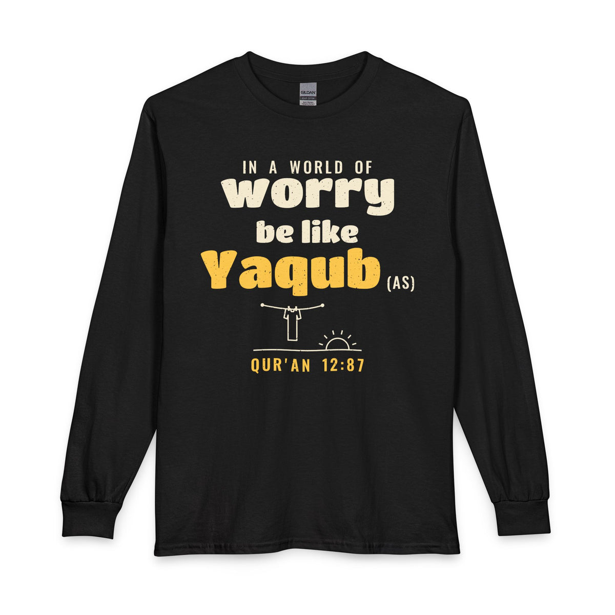 Be Like Yaqub (AS) Long Sleeve Shirt in Black – AdabStars