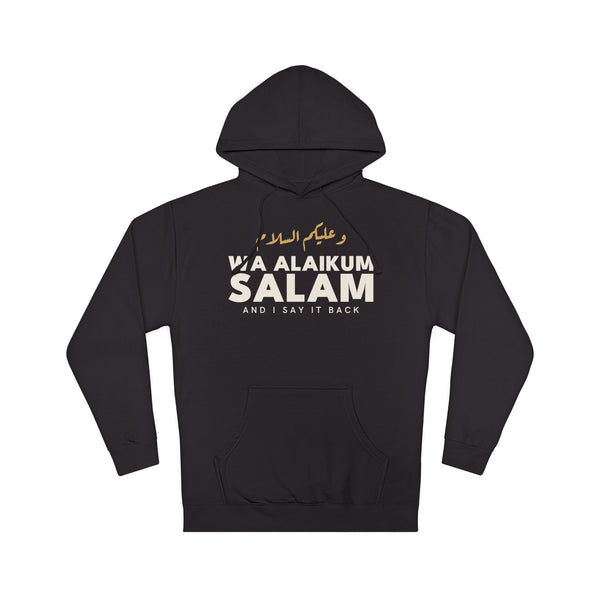Wa Alaikum Salam Islamic Hoodie in Black – AdabStars