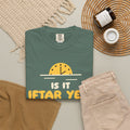 Is It Iftar Yet? Ramadan Heavyweight Tee | Ramadan Kids Sunset Countdown Fasting | AdabStars Islamic Apparel
