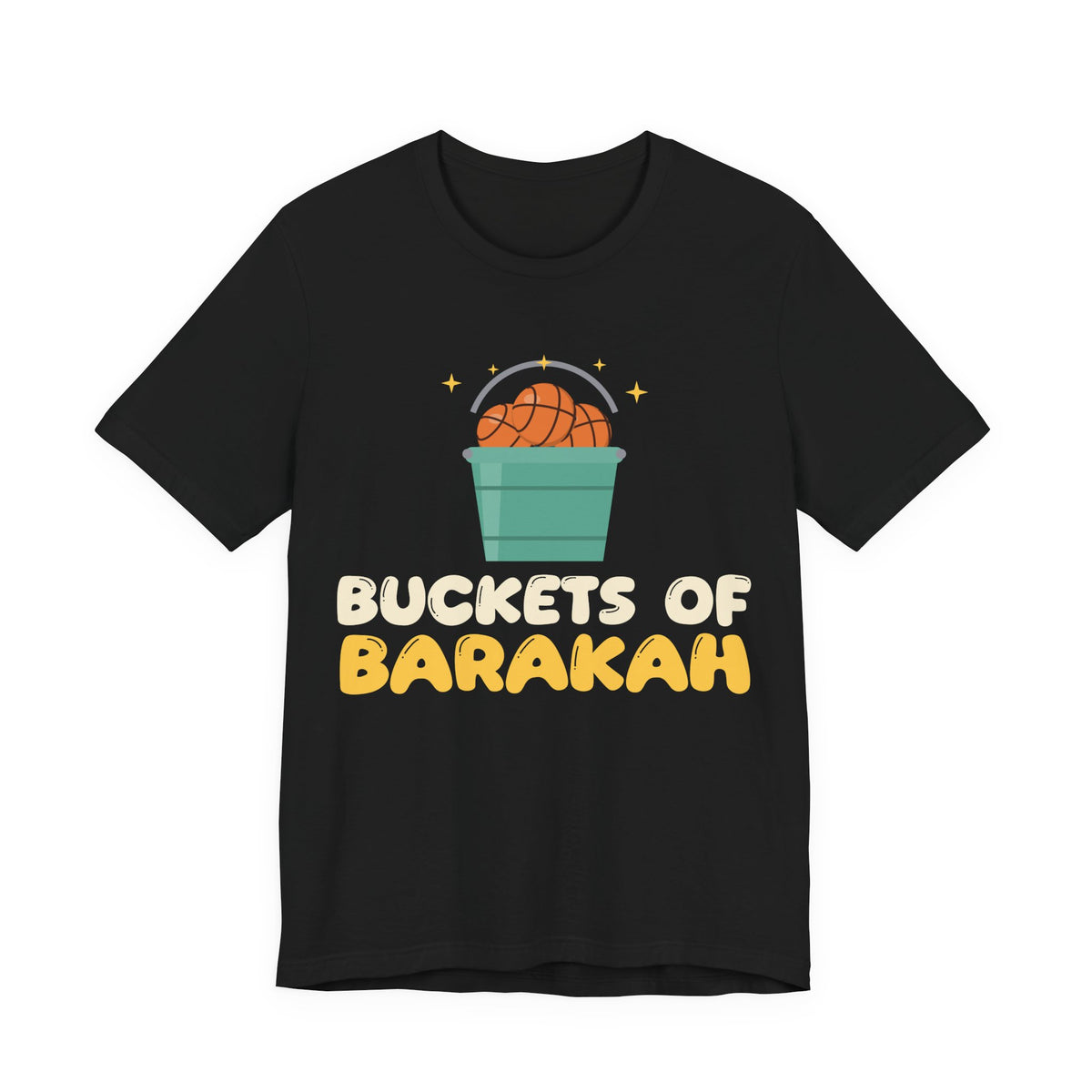 Buckets Of Barakah Muslim Shirt | Muslim Kids Basketball Pun Buckets Of Barakah Blessings | AdabStars Islamic Kids Apparel