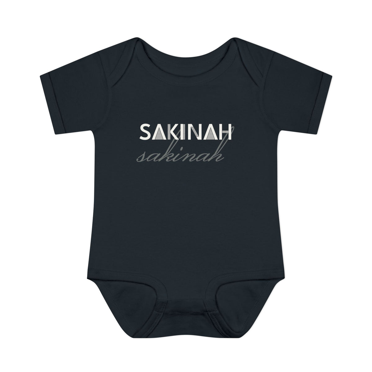 Sakinah Islamic Baby Bodysuit in Black – AdabStars
