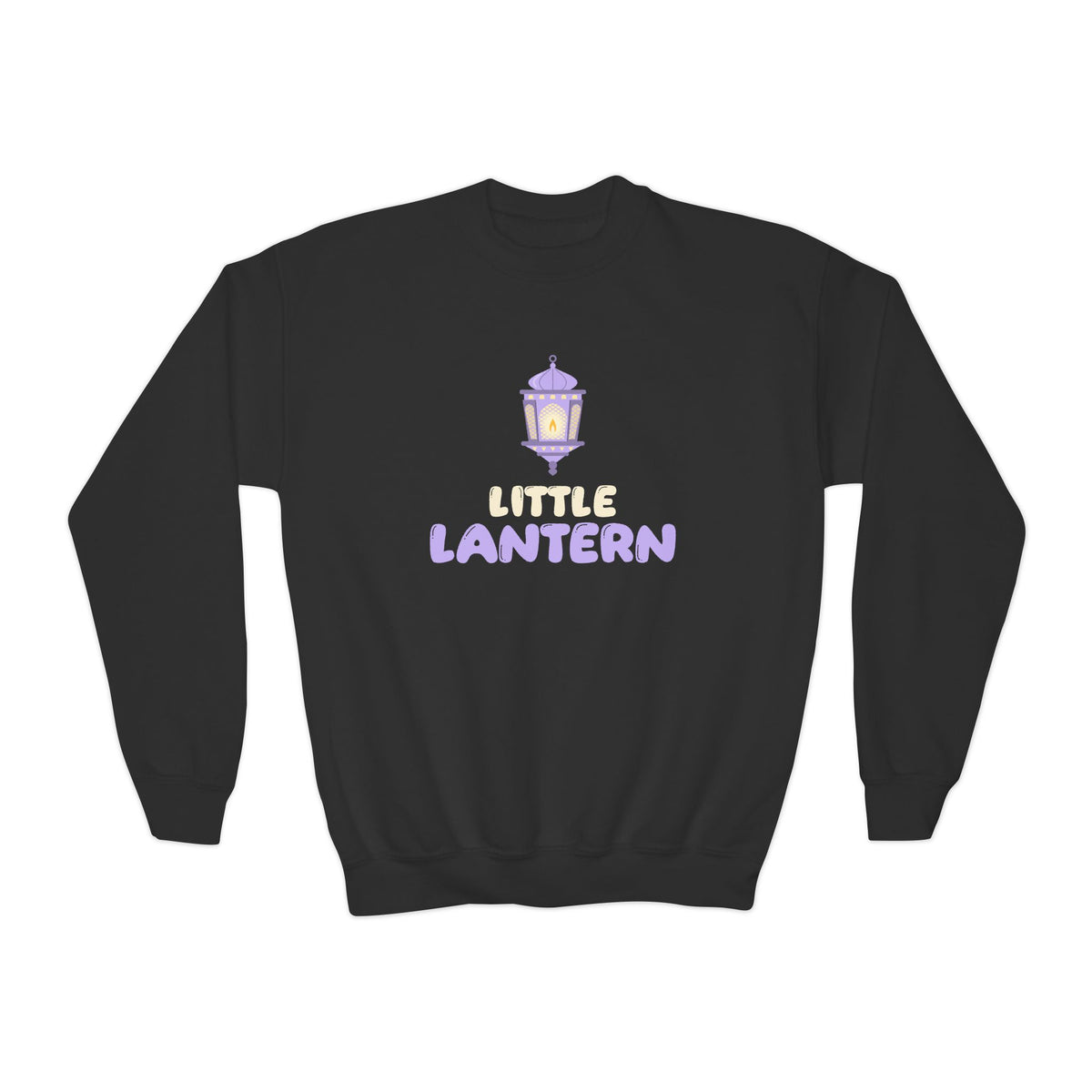 Little Lantern Ramadan Kids Sweatshirt | Ramadan Kids Sibling Matching Crescent | AdabStars Islamic Kids Apparel