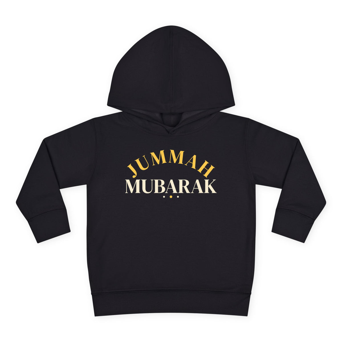 Jummah Mubarak Arch Islamic Toddler Hoodie in Black – AdabStars