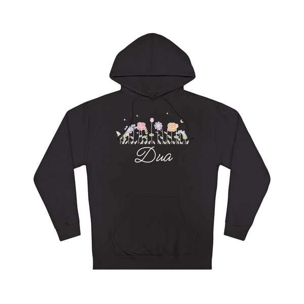 Dua Meadow Flowers Islamic Hoodie in Black – AdabStars