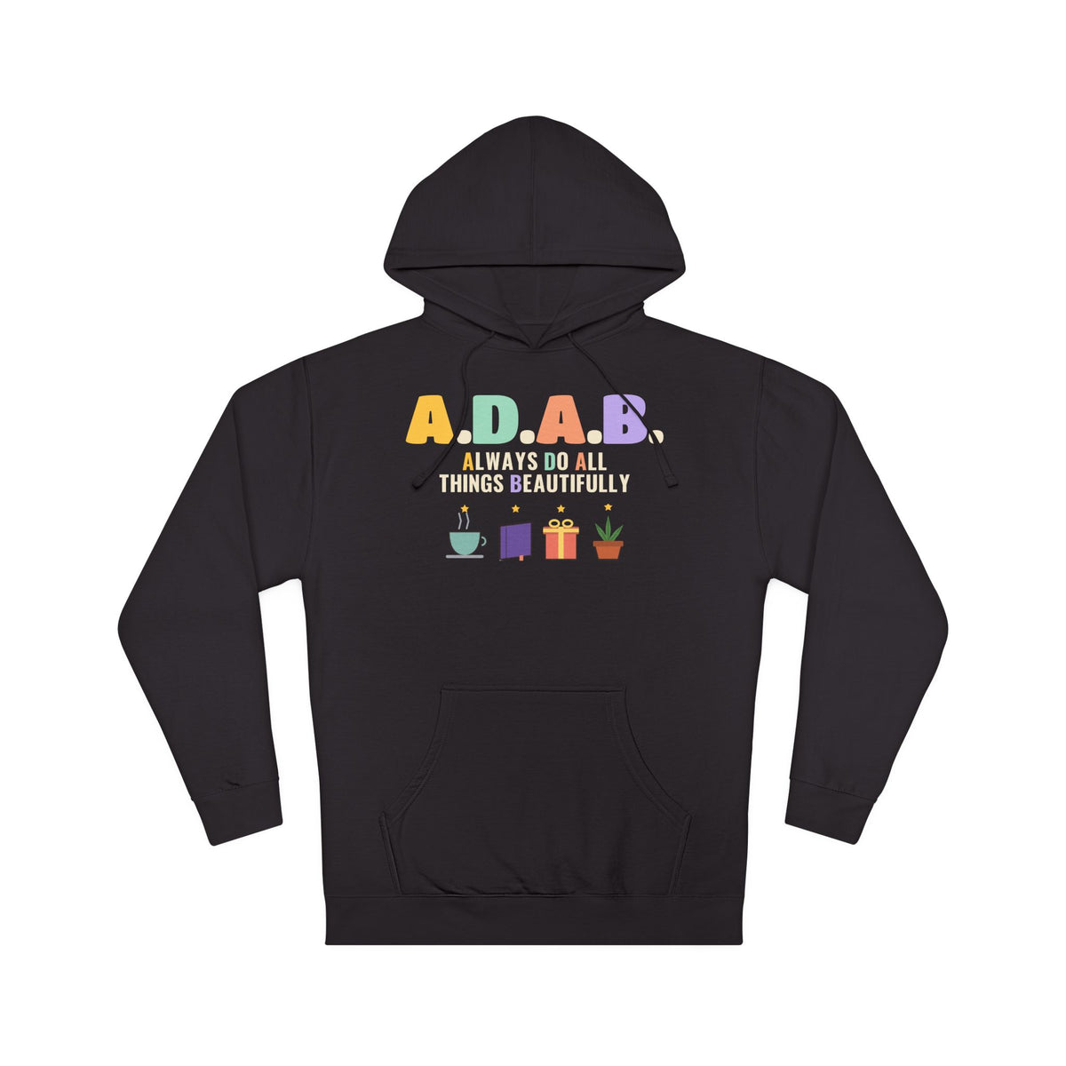 ADAB Always Do All Things Beautifully Islamic Hoodie in Black – AdabStars