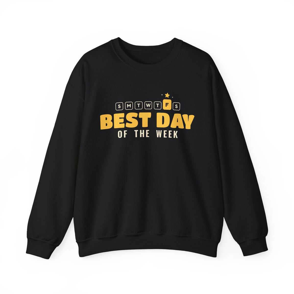 Best Day of the Week Islamic Crewneck Sweatshirt in Black – AdabStars