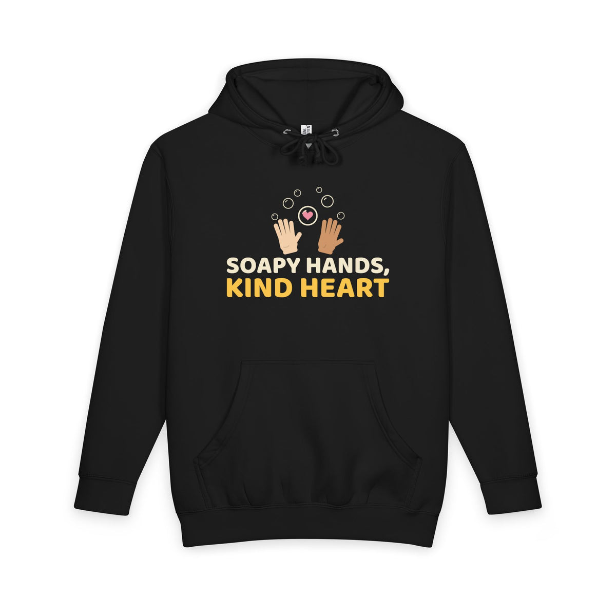 Soapy Hands Kind Heart Islamic Heavyweight Premium Heavyweight Hoodie in Black – AdabStars