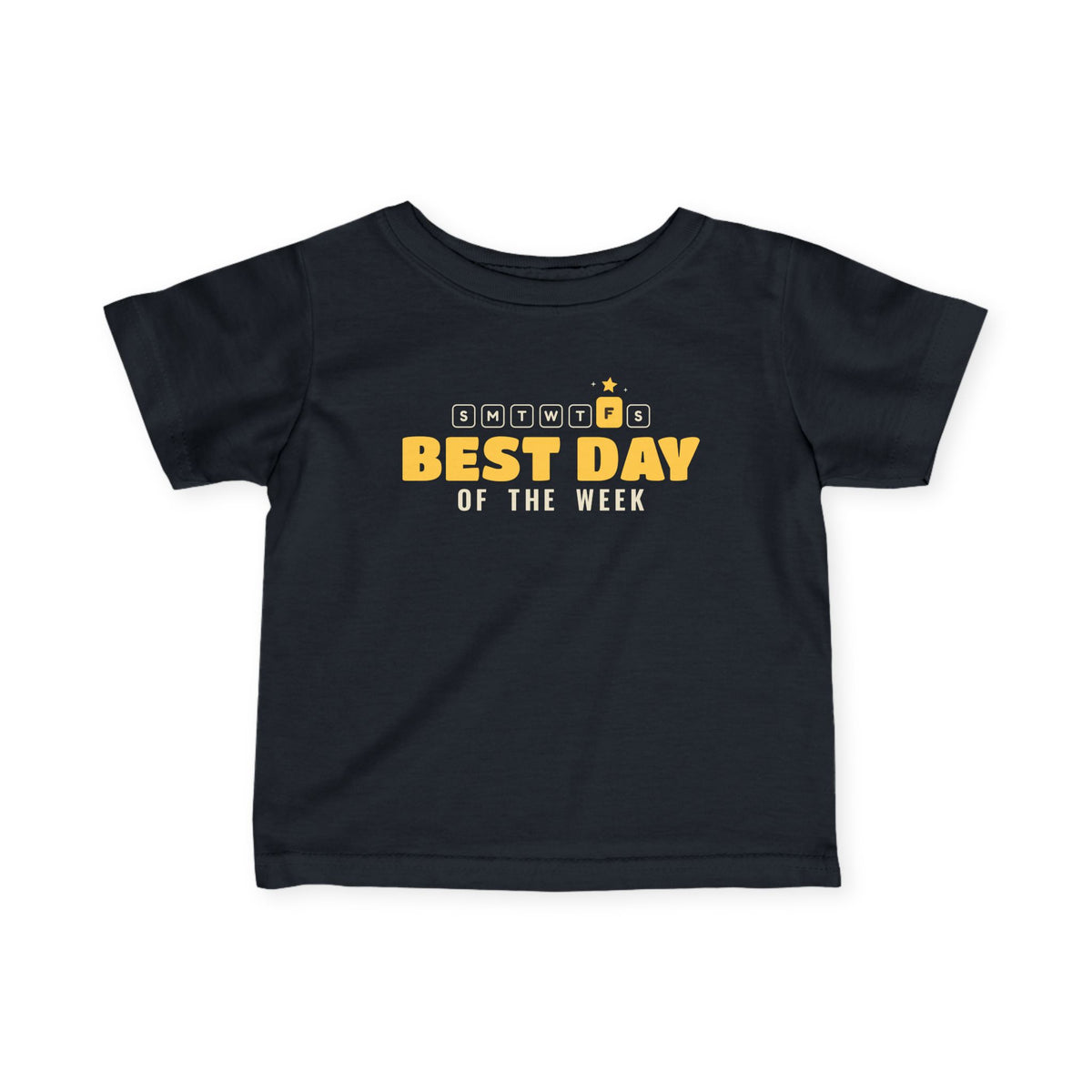 Best Day of the Week Islamic Baby T-Shirt in Black – AdabStars