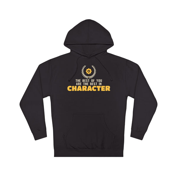 Best In Character Islamic Hoodie | Islamic Best In Character Laurel Wreath Muslim Reminder | AdabStars Islamic Apparel