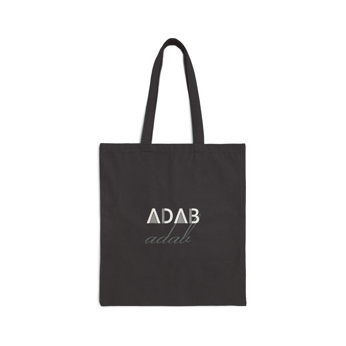 Adab Canvas Tote Bag in Black, one-sided print – AdabStars