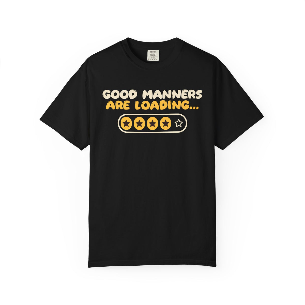 Manners Loading Islamic Heavyweight T-Shirt in Black – AdabStars