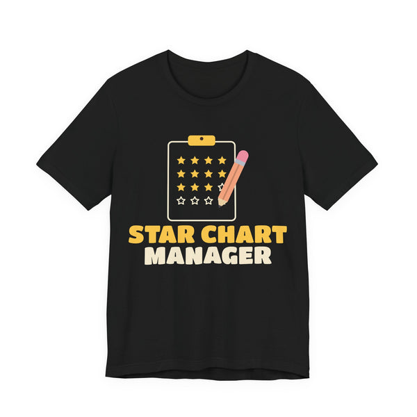 Star Chart Manager Unisex T-Shirt in Black – AdabStars