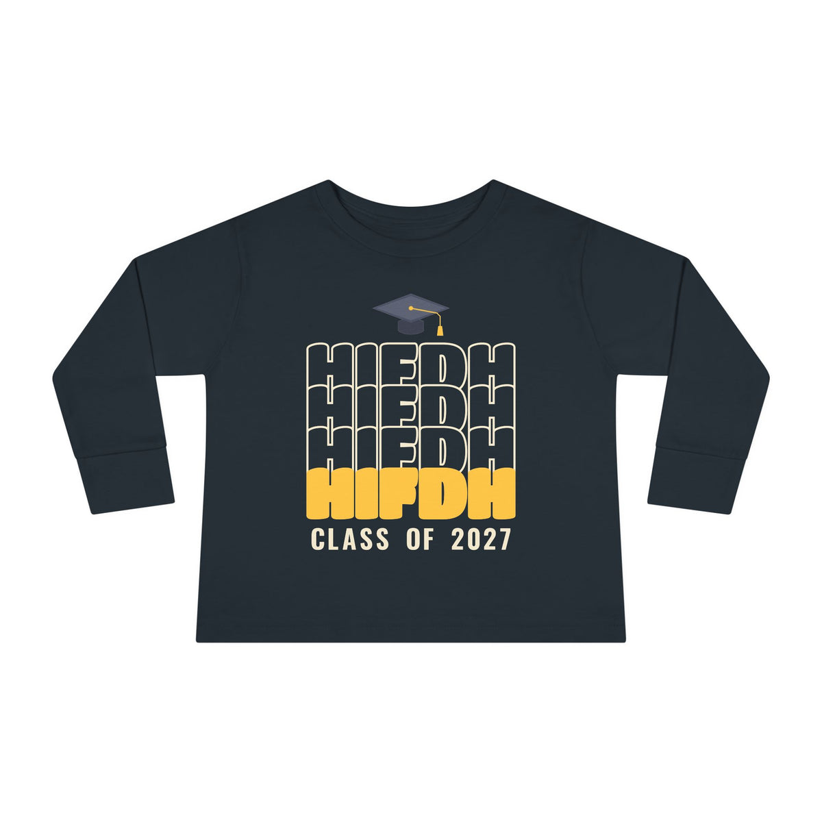 Hifdh Class of 2027 Islamic Toddler Toddler Long Sleeve Shirt in Black – AdabStars