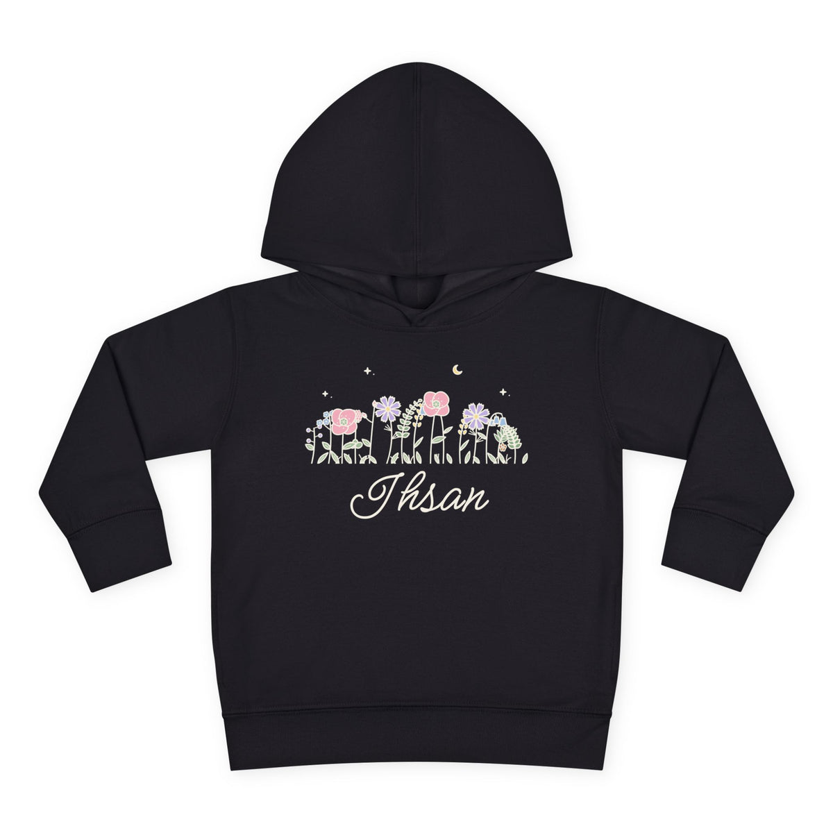 Ihsan Meadow Flowers Toddler Hoodie in Black – AdabStars