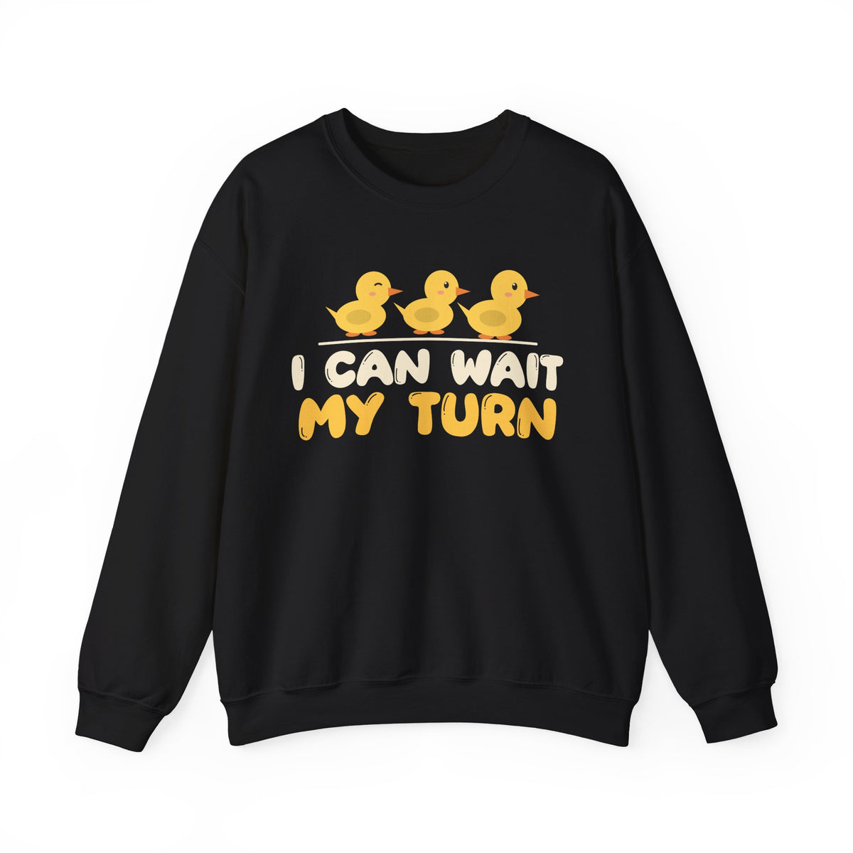 Wait My Turn Islamic Crewneck Sweatshirt in Black – AdabStars