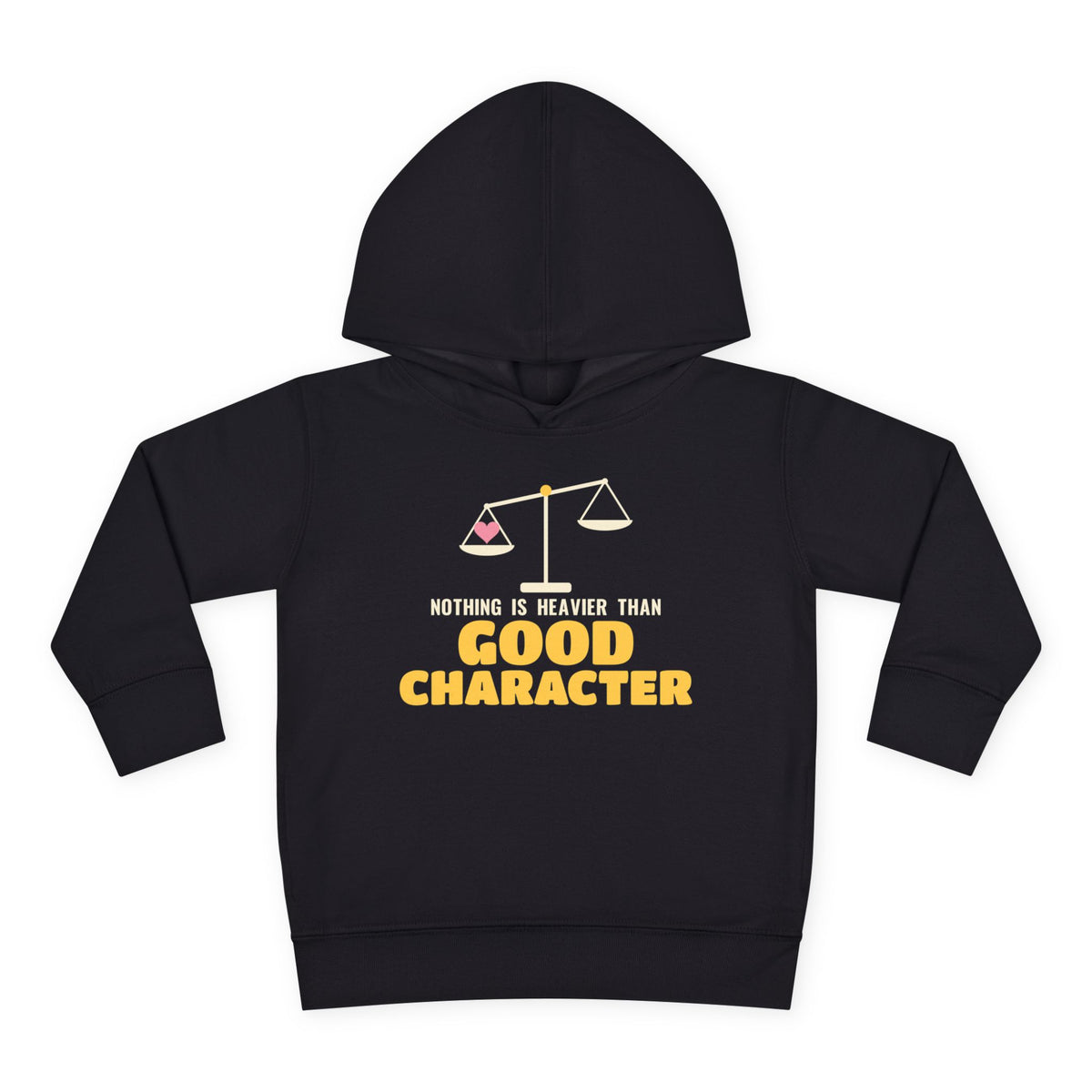 Heavier Than Good Character Islamic Toddler Hoodie in Black – AdabStars