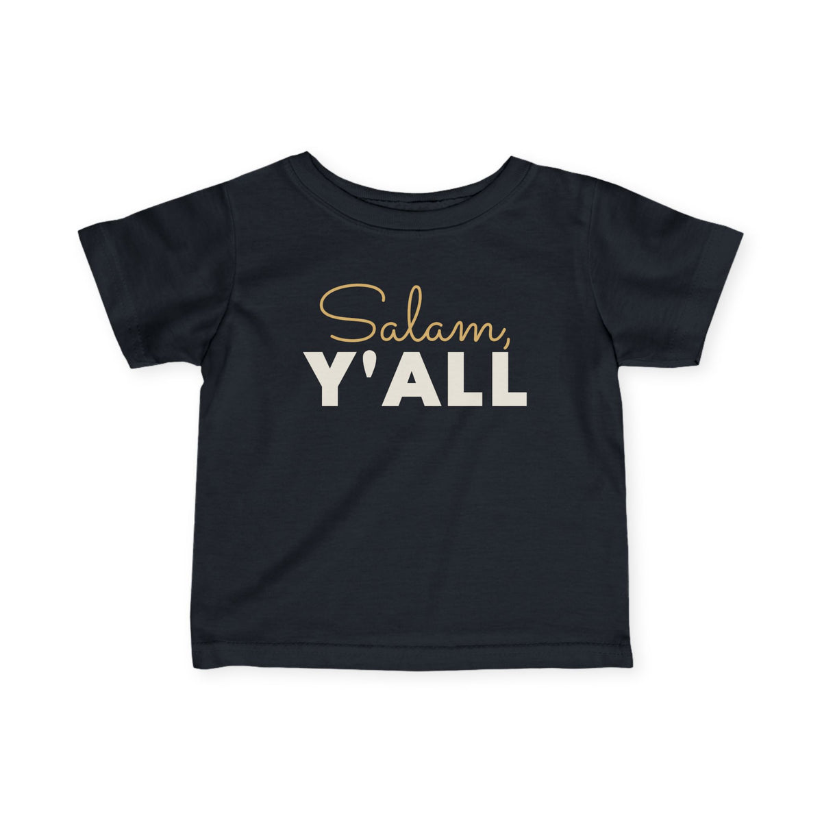 Salam, Y'all Islamic Baby T-Shirt in Black – AdabStars