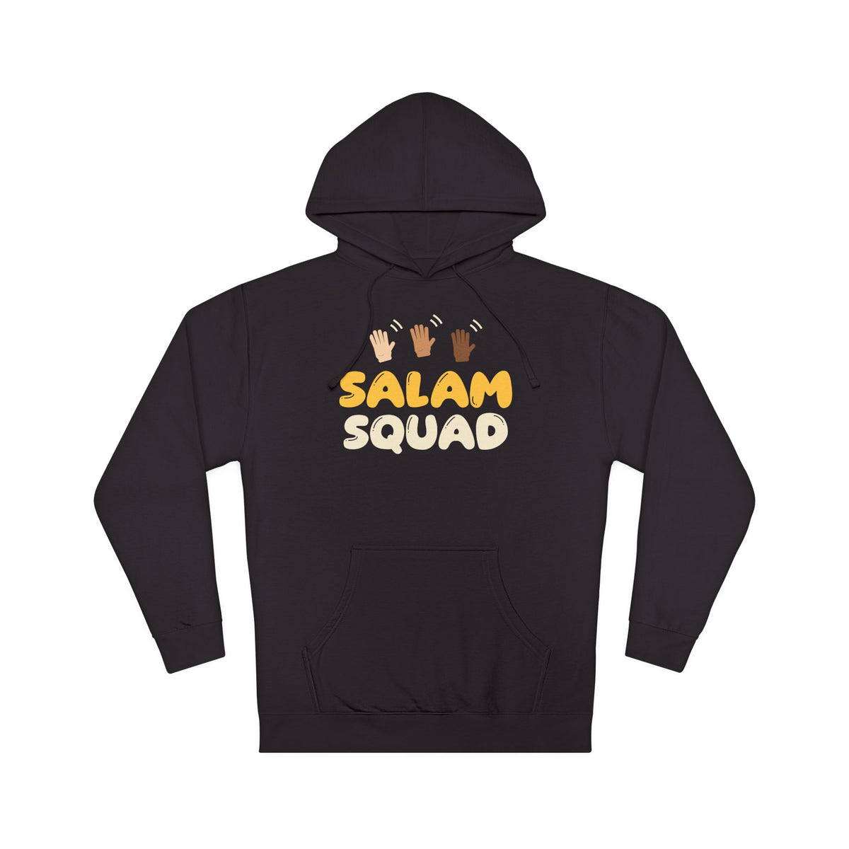 Salam Squad Islamic Hoodie | Muslim Kids Islamic Greeting Waving Hands | AdabStars Islamic Kids Apparel