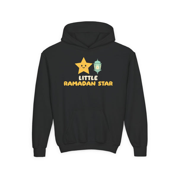 Little Ramadan Star Ramadan Kids Hoodie | Kids Cute Lantern Muslim Family Eid | AdabStars Islamic Kids Apparel