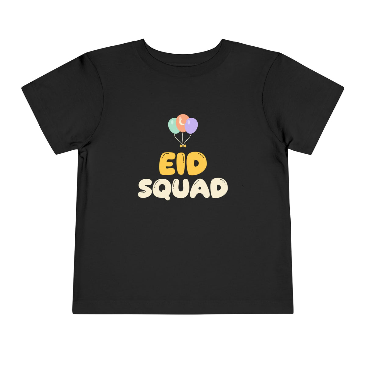 Eid Squad Toddler T-Shirt in Black – AdabStars