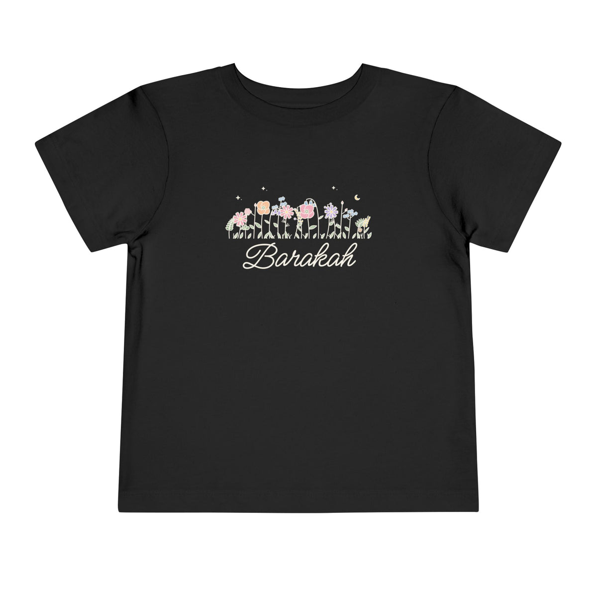 Barakah Meadow Flowers Islamic Toddler T-Shirt in Black – AdabStars