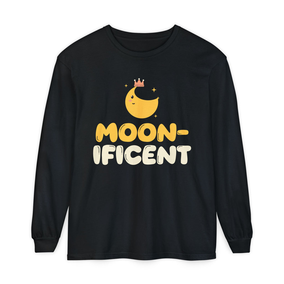 Moon-Ificent Ramadan Long Sleeve Shirt | Ramadan Eid Kids Crescent Crown Pun Royal | AdabStars Islamic Kids Apparel