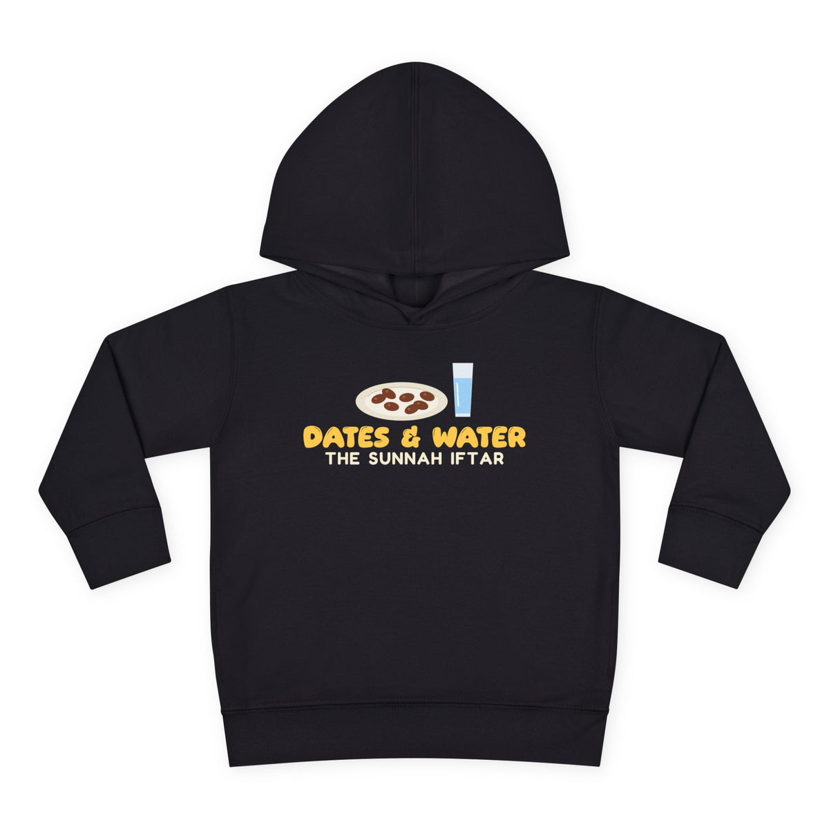 Dates and Water Sunnah Iftar Toddler Hoodie in Black – AdabStars