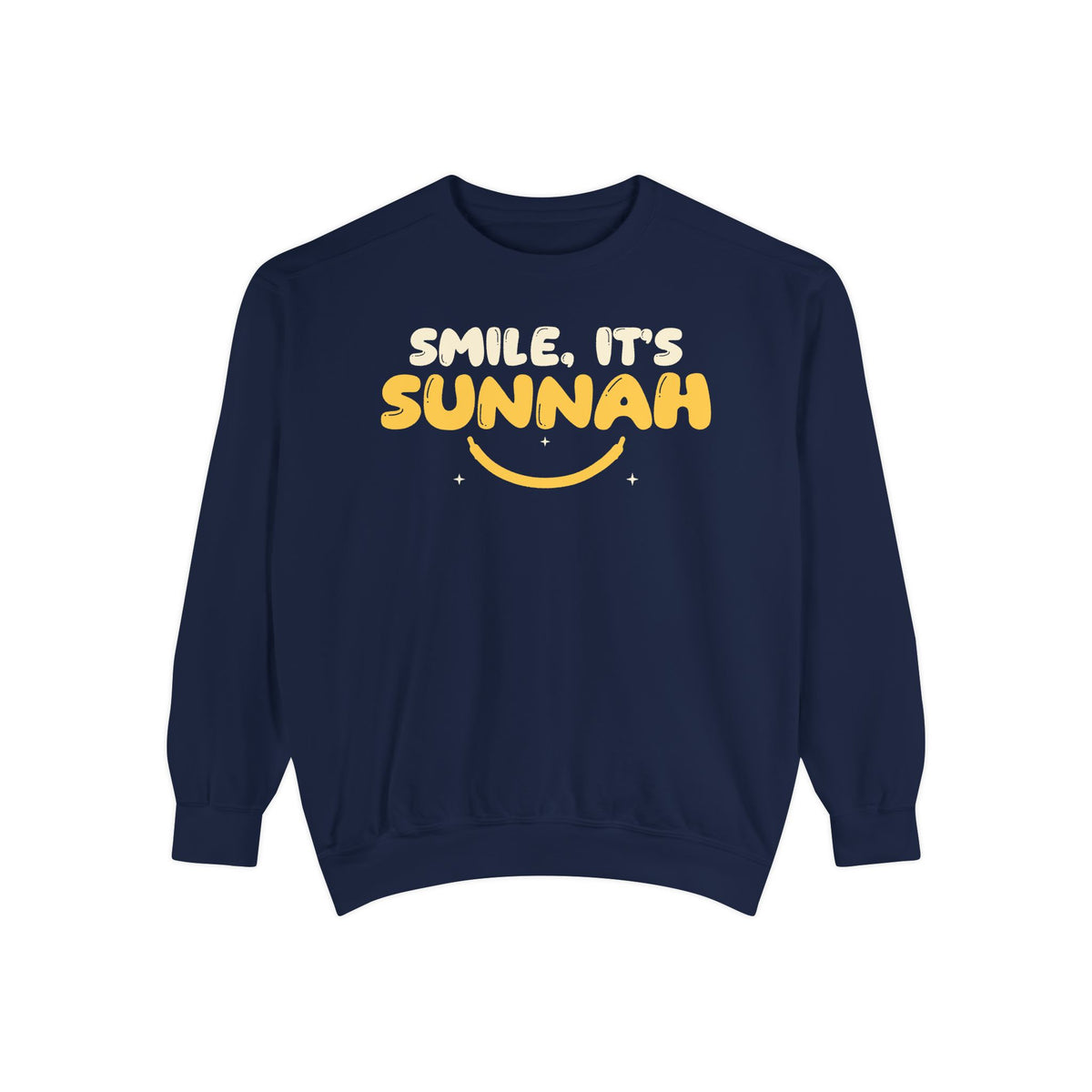 Smile It's Sunnah Islamic Premium Sweatshirt in True Navy – AdabStars