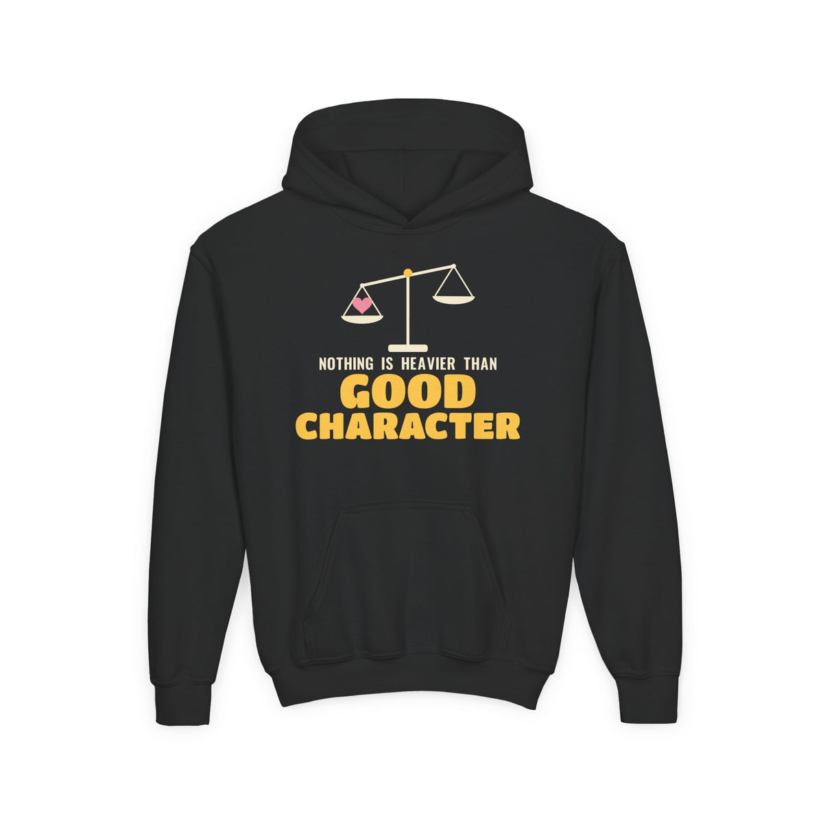Heavier Than Good Character Ramadan Kids Hoodie | Islamic Good Character Nothing Is Heavier Balance Scale | AdabStars Islamic Apparel
