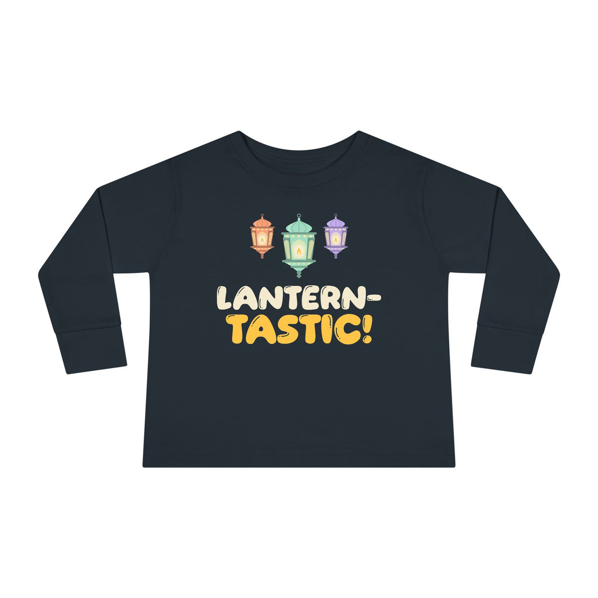 Lantern-Tastic! Ramadan Toddler Toddler Long Sleeve Shirt in Black – AdabStars