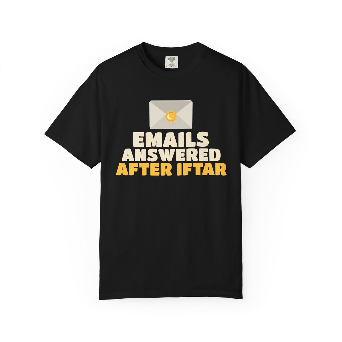 Emails Answered After Iftar Heavyweight Tee | Ramadan Emails Answered After Iftar Funny Office Fasting | AdabStars Islamic Apparel