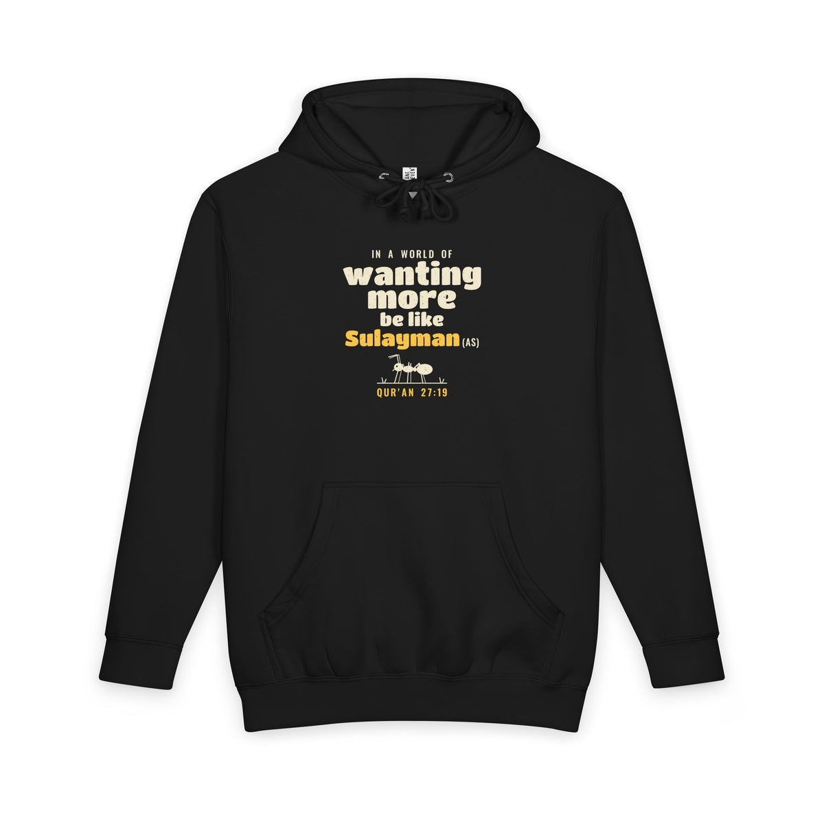 Be Like Sulayman (AS) Heavyweight Premium Heavyweight Hoodie in Black – AdabStars