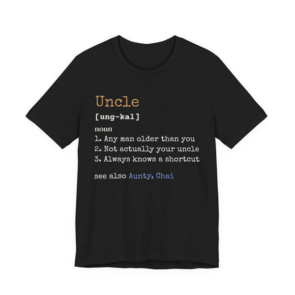 Uncle Definition Unisex T-Shirt in Black – AdabStars